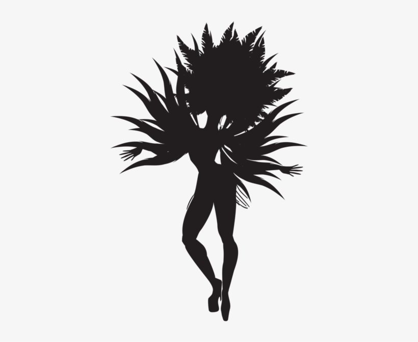 Samba Dancer Silhouette Png Clip Art Image - Samba Dancer Silhouette, transparent png download