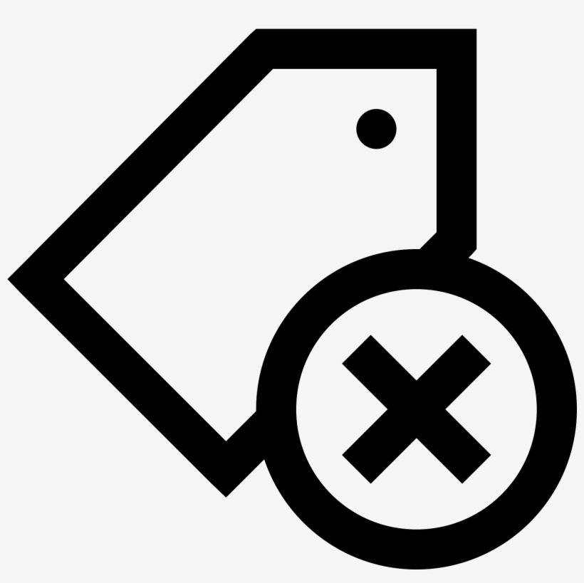 Remove Tag Icon - Gray X Icon Png, transparent png download