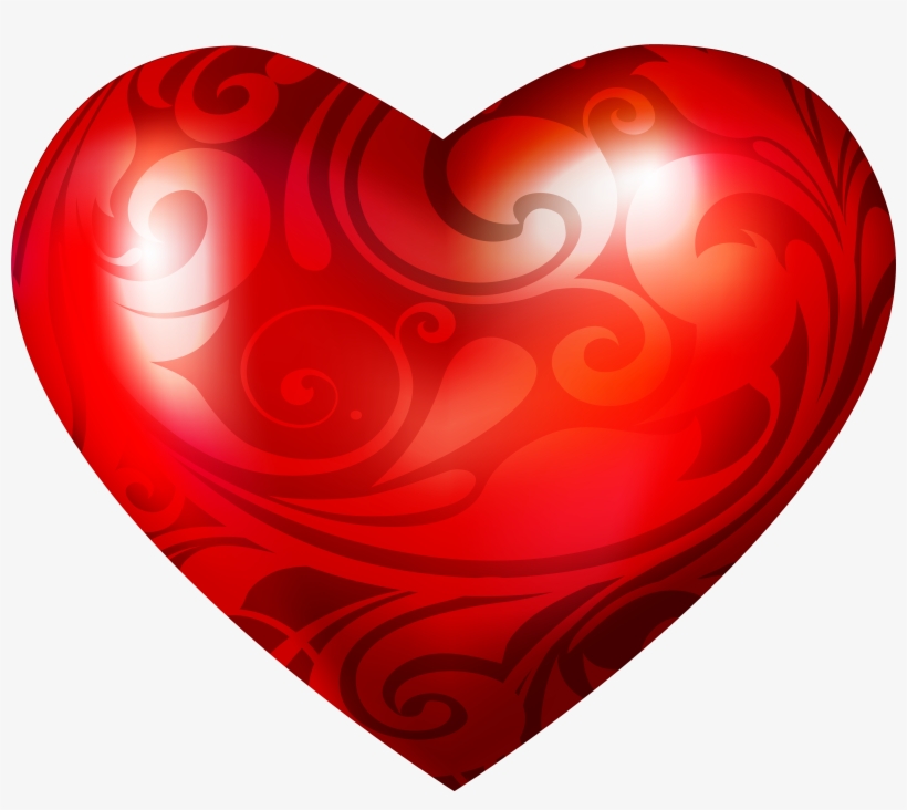 Ornamental Heart Png Clipart - Stickalz Llc Full Color Heart Full Color Decal, Heart, transparent png download