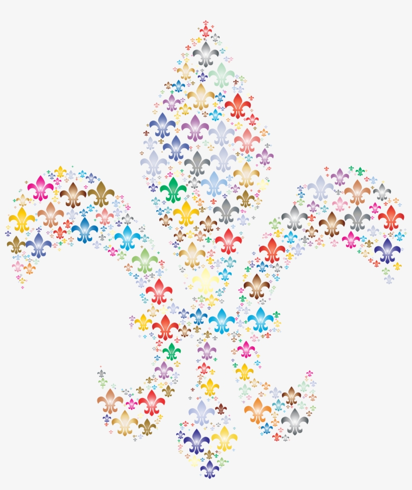 This Free Icons Png Design Of Colorful Fleur De Lis, transparent png download