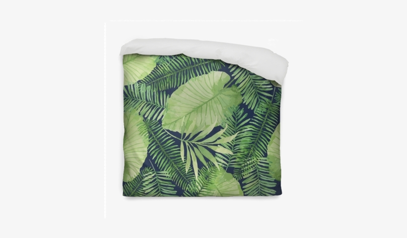 Tropical Seamless Pattern With Leaves - Tropical Seamless Pattern, transparent png download
