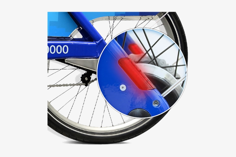Citi Bike Reflectors - City Bike Nyc Night, transparent png download