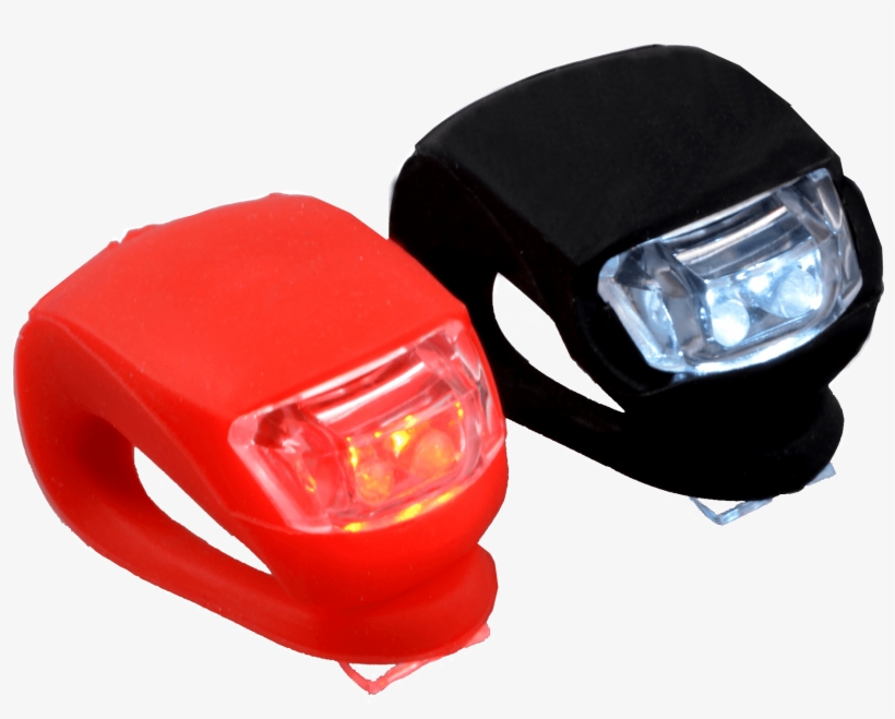One Front And One Back Taillights - Bicycle, transparent png download