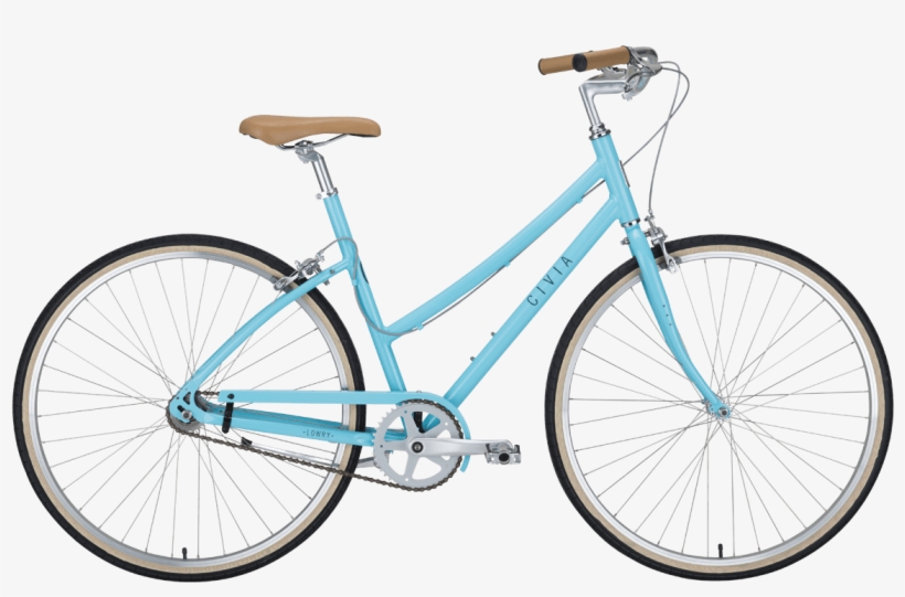 Bk5769 Lowry Step Through 1 Speed Light Blue/gray Xs - Civia Bikes, transparent png download