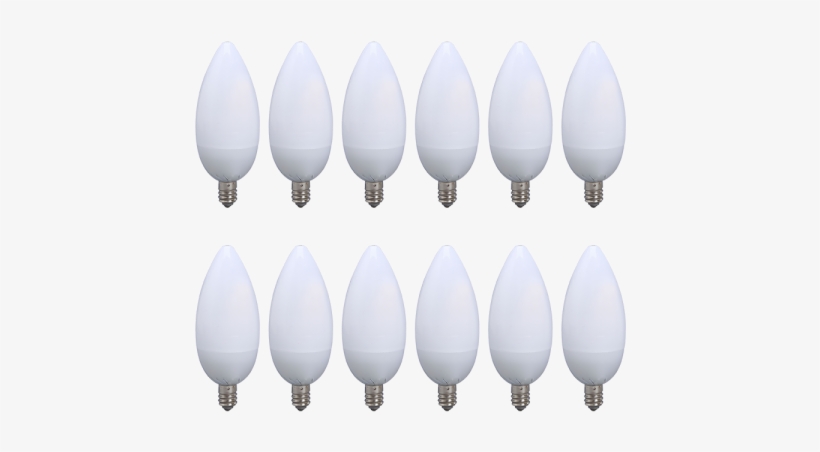 Viribright Chandelier Led Light Bulbs , 40 Watt Replacement, - Viribright Chandelier Led Light Bulbs (12 Pack), 40, transparent png download