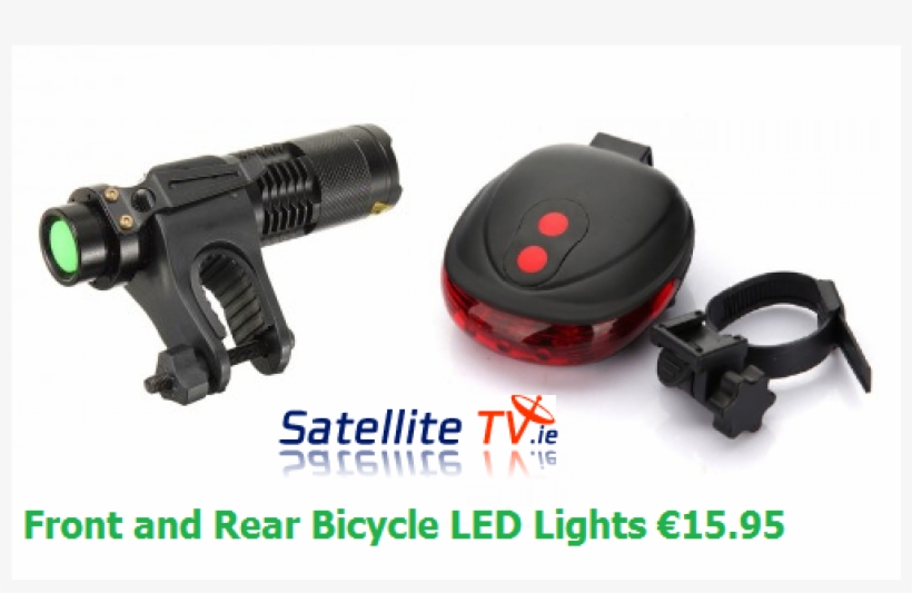 Bicycle Led Front Light Rear Led Bike Light - Light, transparent png download