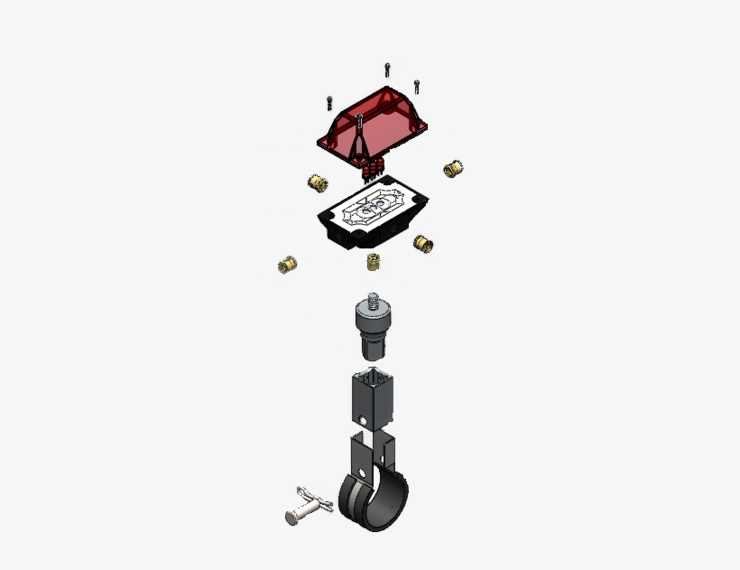 Bike Light Assembly01 Exploded - Scale, transparent png download