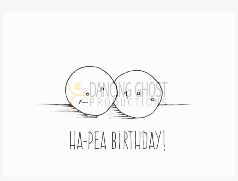Ha-pea Birthday - Ha Pea Birthday Card, transparent png download
