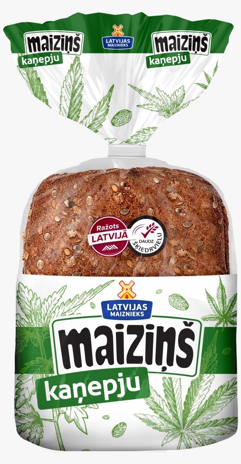Maiziņš With Hemp - Latvijas Maiznieks, transparent png download