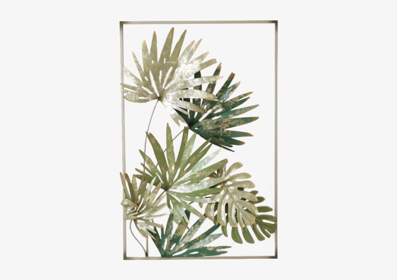 Tropical Green Leaf Multi Wall Art 80cm - Art, transparent png download
