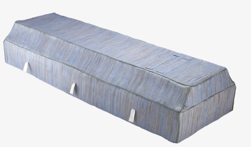 Fabric Coffin - Banana Leaf - Blue - Coffin, transparent png download