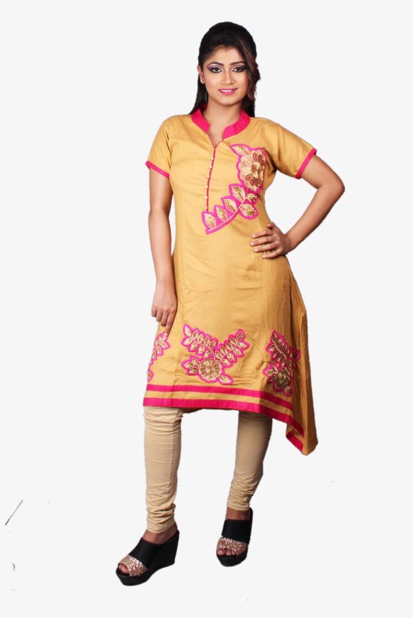 Cotton Embroidered Kurti - Kolkata, transparent png download