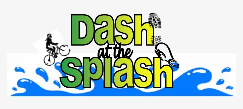 Dash At The Splash Kid's Triathlon Event Is Designed - Free Clipart Pool Splash, transparent png download