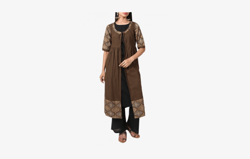Sbo Fashion Aquamarine Palazzo, Kurti Set 100% Rayon - Ajrak, transparent png download