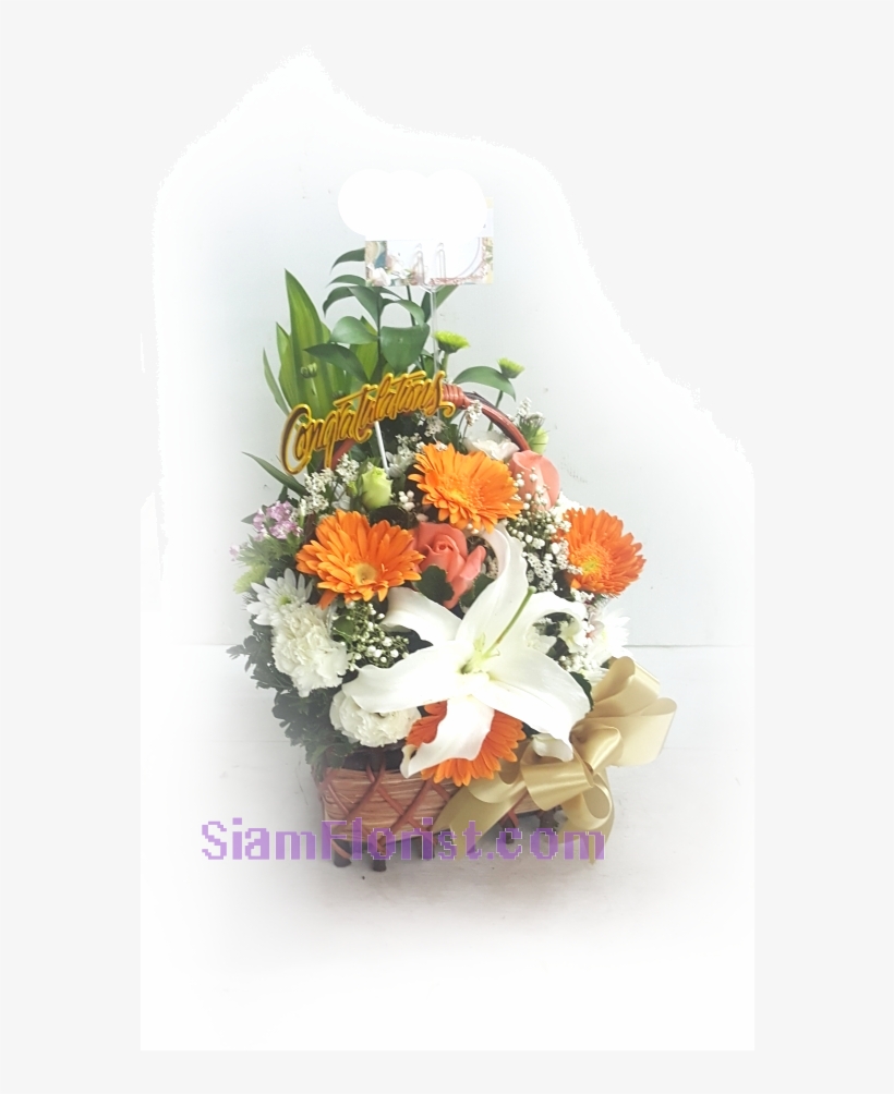 1145 Basket Of Flowers - Bangkok, transparent png download
