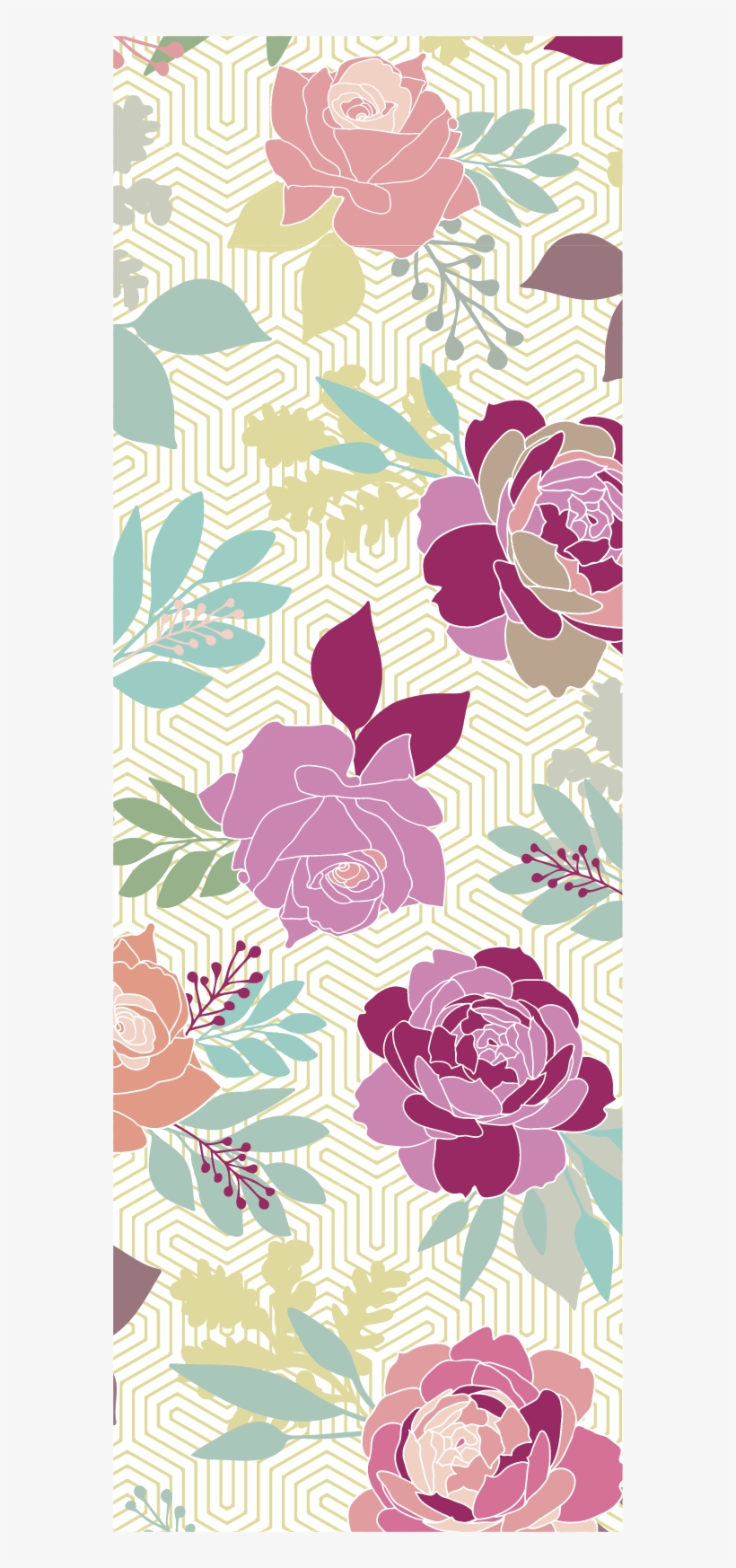 English Rose Garden Print By Lu Haddad - Floribunda, transparent png download