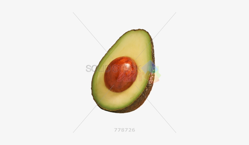 Stock Photo Of Halved Avocado Fruit Isolated On Transparent - Avocado Halved, transparent png download