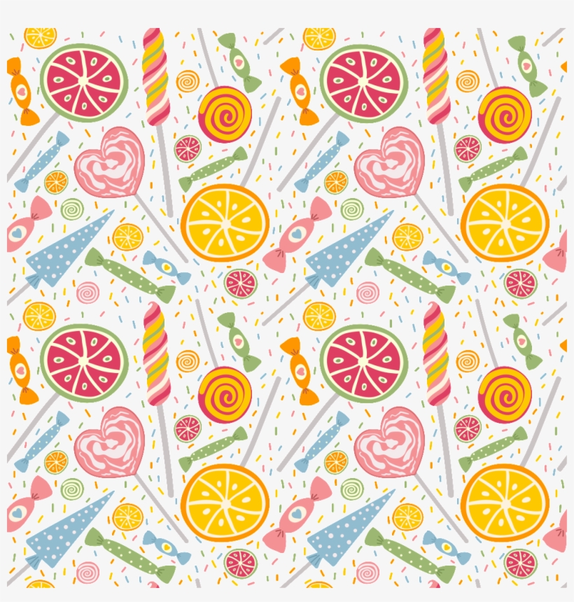 Hand Drawn Cartoon Fruit Background Illustration Png - Süßer Zahn-kissen Kissen, transparent png download