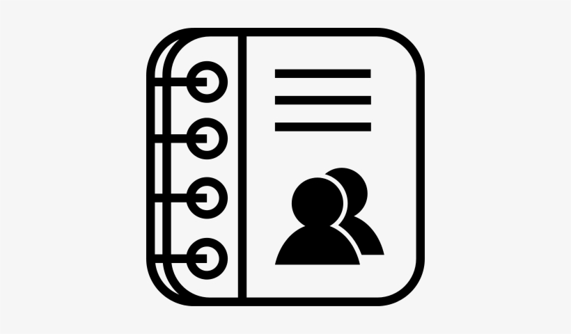 Notebook With Human Figures Vector - Portada Icono, transparent png download