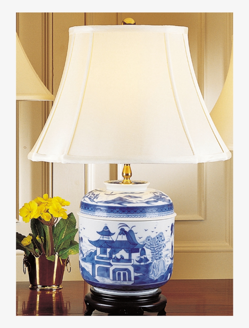 Mottahedeh Blue Canton Temple Jar Lamp, transparent png download