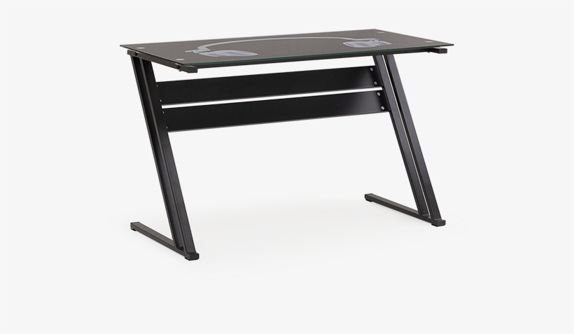 Image For Metal Computer Desk With Glass Top - Picnic Table, transparent png download