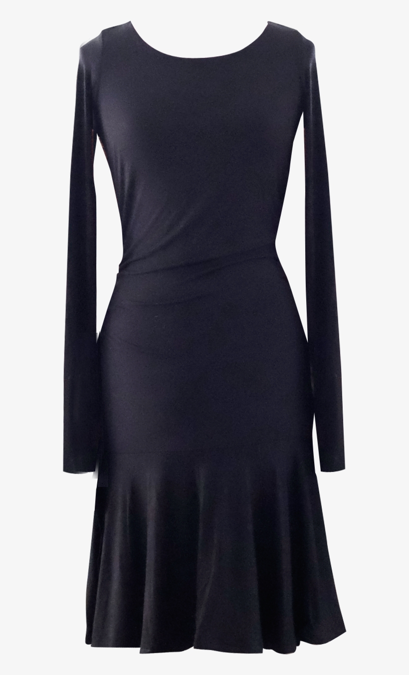 Black Fit To Flare Dress - Dress, transparent png download