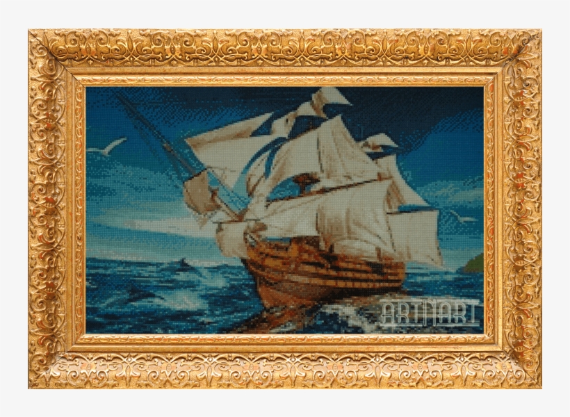 3d Handmade Diamond Painting Floating Ship - Kardinal Offishall / That Chick Right There, transparent png download