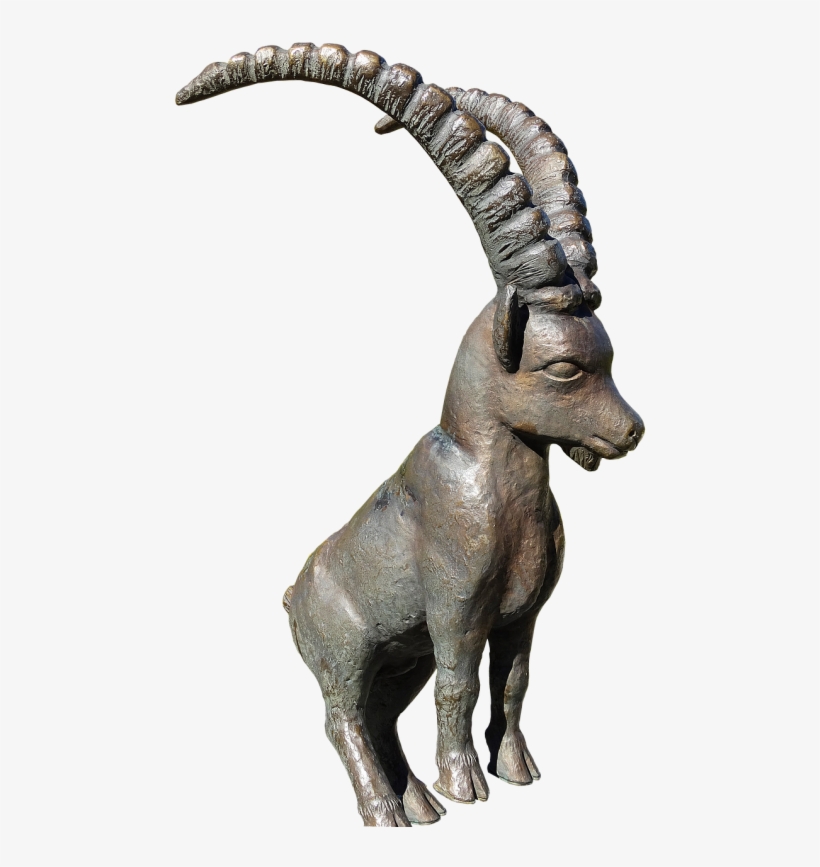 Capricorn,bronze Statue,animal - Statua Capricorno Segno Zodiacale, transparent png download