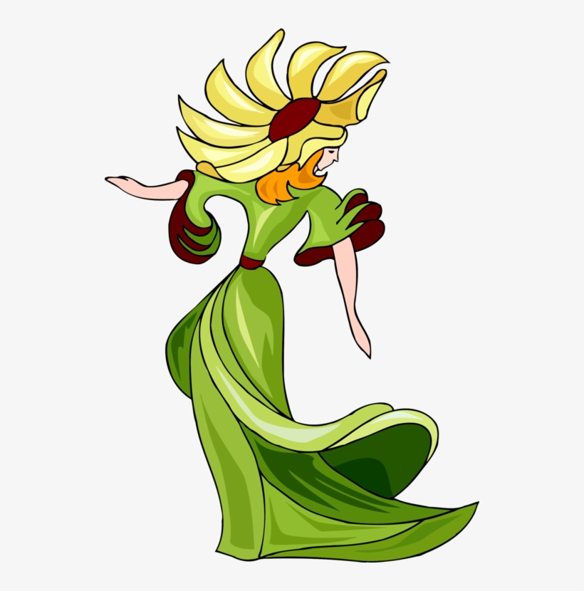Floral Design Common Sunflower Cut Flowers Woman - Dance, transparent png download