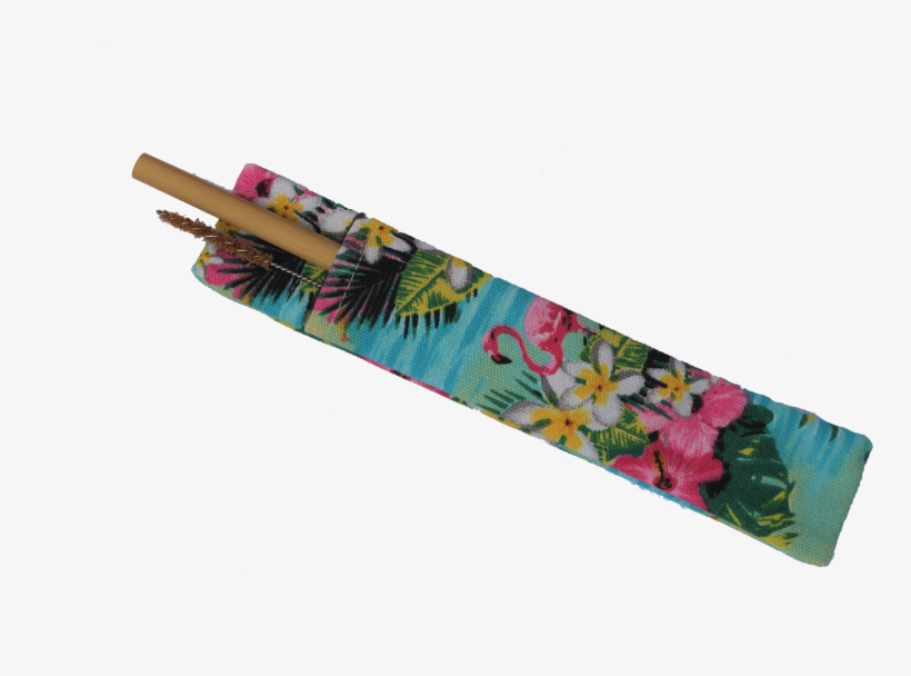 Colourful Bamboo Straw Set - Drinking Straw, transparent png download