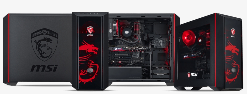 The Masterbox 5's Design And Smartly Placed Tray Cut-outs - Cooler Master Masterbox 5 Msi Edition, transparent png download