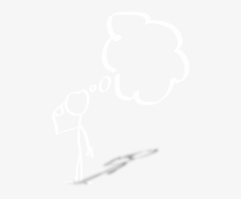 How To Set Use White Thinking Man Clipart, transparent png download