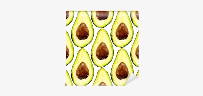 Beautiful Avocado Repeated Pattern, Consisted Of Halves - Avocado, transparent png download