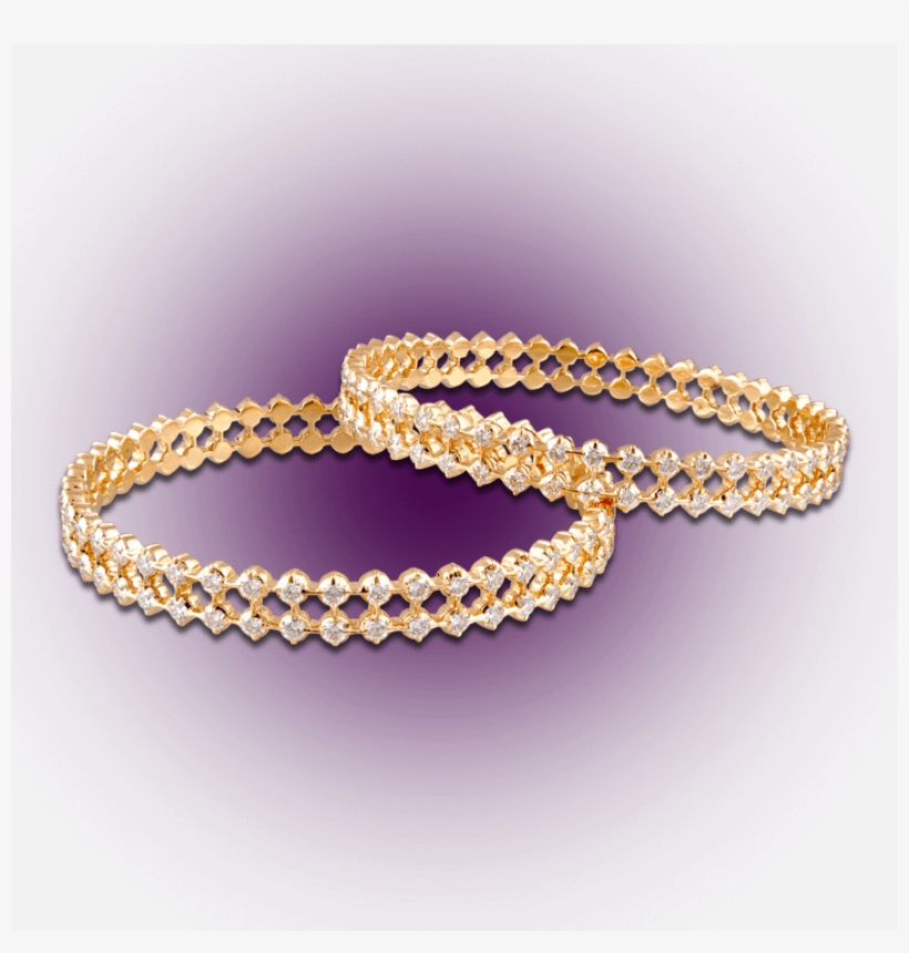Dazzling Diamond Bangles - Bracelet, transparent png download