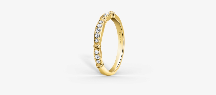 Stella 18k Yellow Gold Ladies Wedding Band - Kirk Kara K196-b Wedding Ring, transparent png download