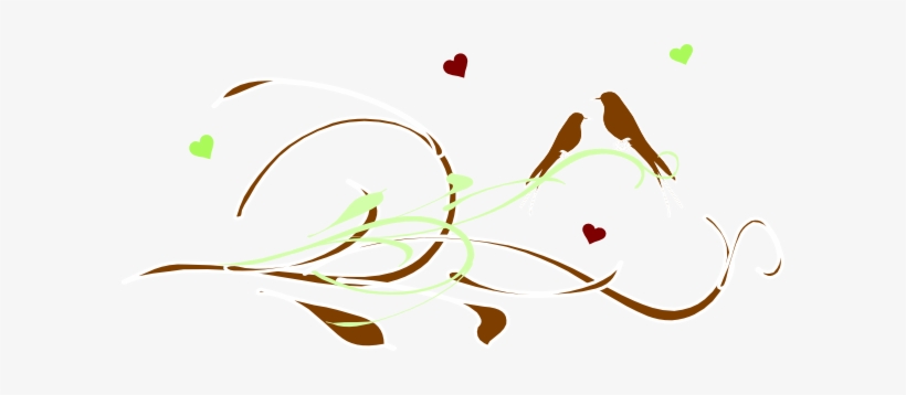 Love Birds On A Branch, transparent png download