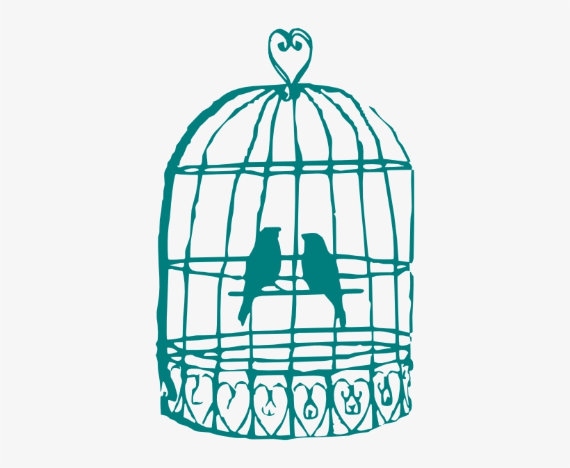 Love Birds Clipart Female Bird - Birds In The Cage Clipart, transparent png download