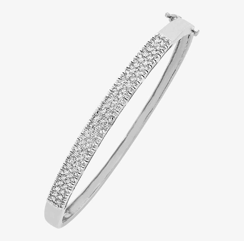 Diamond Bangle White Gold, transparent png download