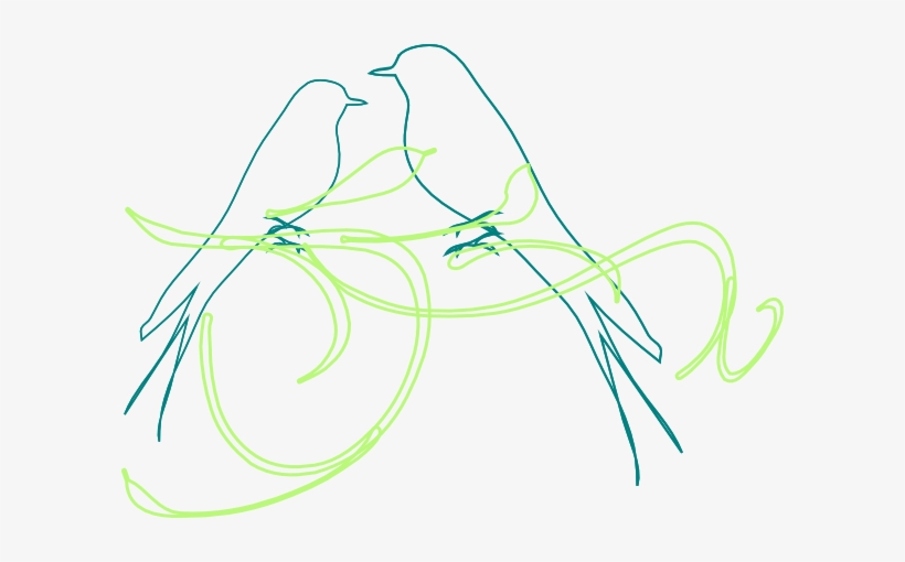 Love Birds Clip Art - Clip Art, transparent png download