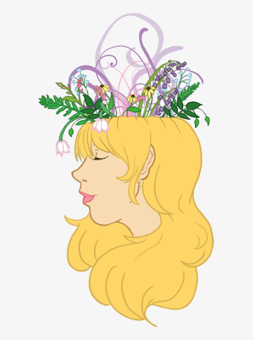 Flower Crown Pullover Tower Threads Clip Black And - Flower, transparent png download