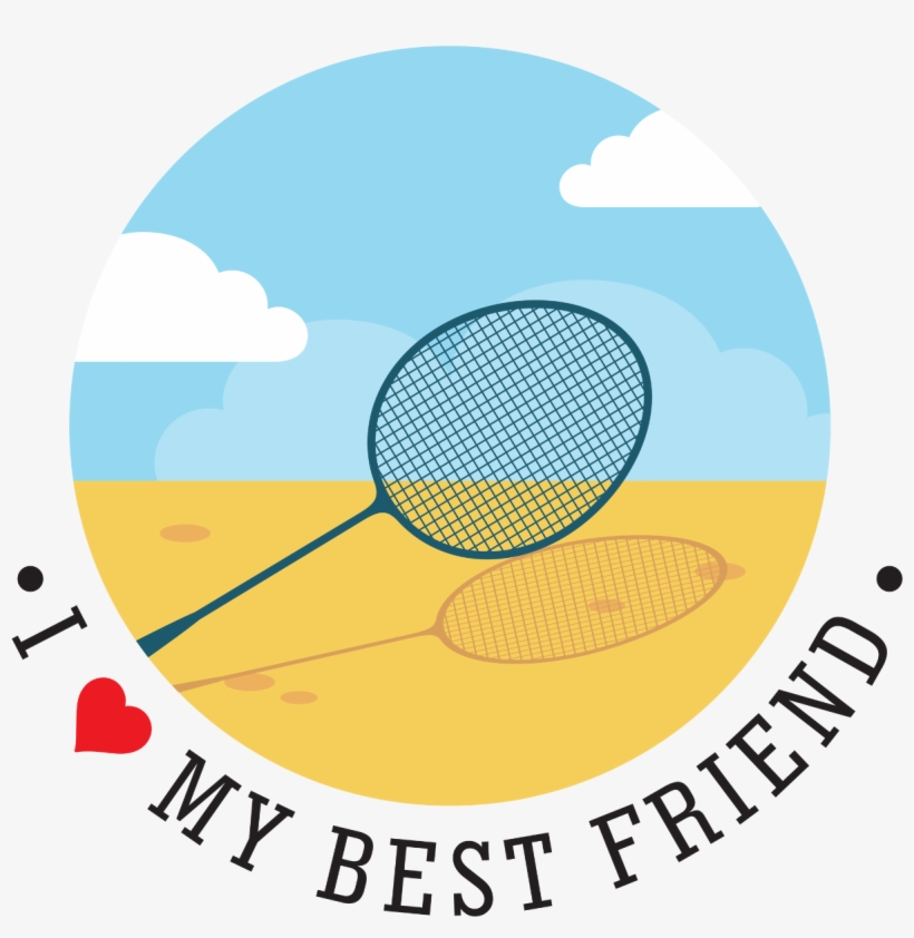 Badminton Best Friend - Circle, transparent png download