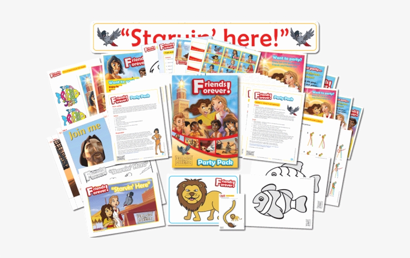 Friends Forever Pack Contents - Cartoon, transparent png download