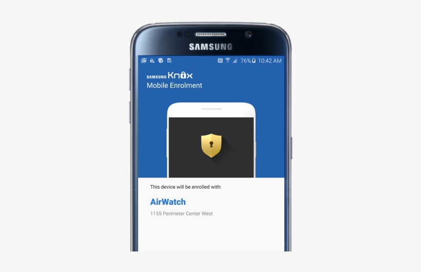 Samsung Knox Management - Airwatch Knox, transparent png download