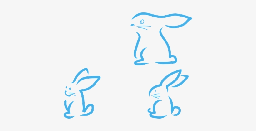 Hare Easter Rabbit Animal Easter Bunny Abs - Bunny Abstract, transparent png download