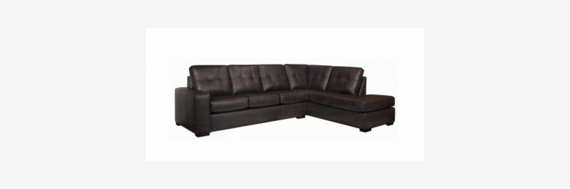 Modulaire Fixe Coral - Sofaweb.com Drake Chocolate Brown Italian Leather Sectional, transparent png download