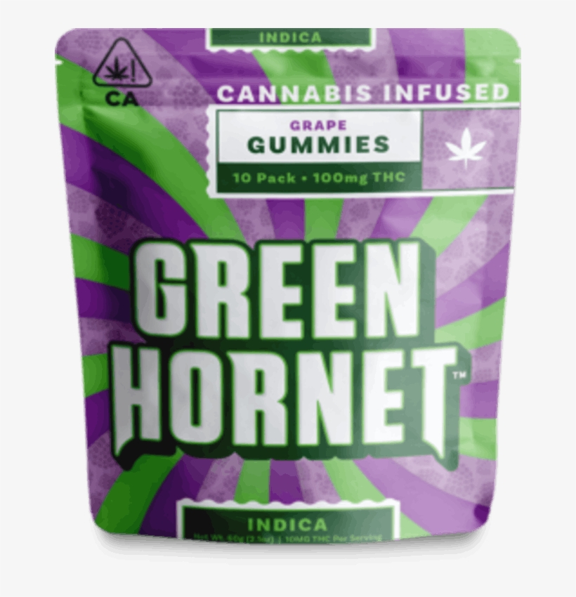 14458818 Gh Ca Indica Grape - Green Hornet Fruit Punch Gummies, transparent png download