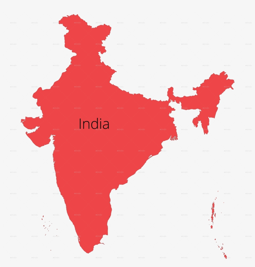 India Map Outline Redcolor - Kerala In India Map, transparent png download