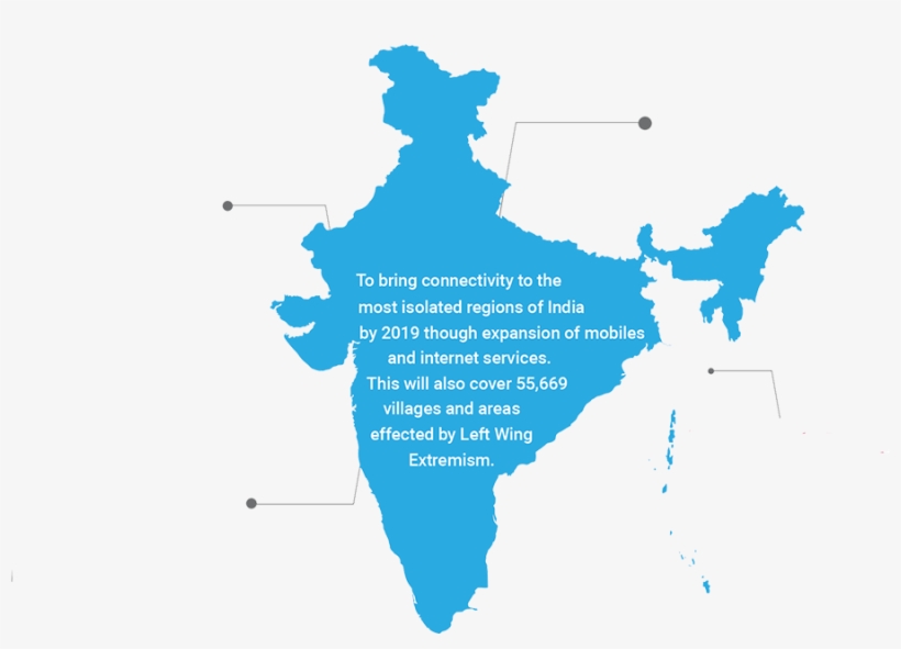 Connecting The Unconnected India - India Map With States Vector, transparent png download