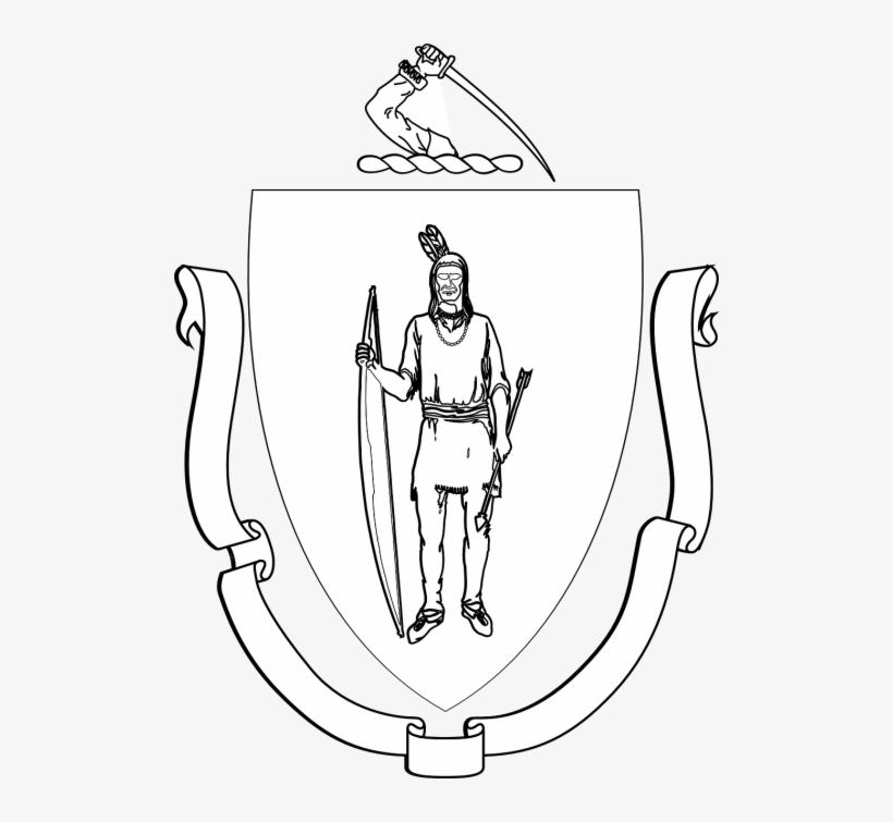 Coat Of - Mass State Seal Png, transparent png download