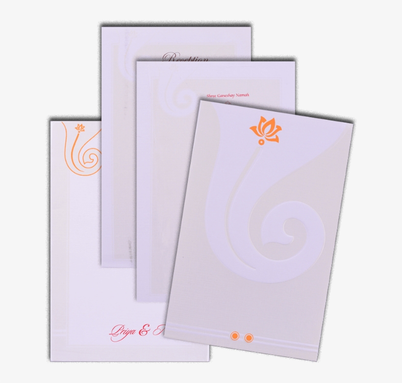 Hindu Wedding Cards - Document, transparent png download